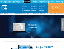 Tablet Screenshot of nic-bank.com